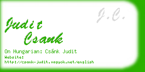 judit csank business card